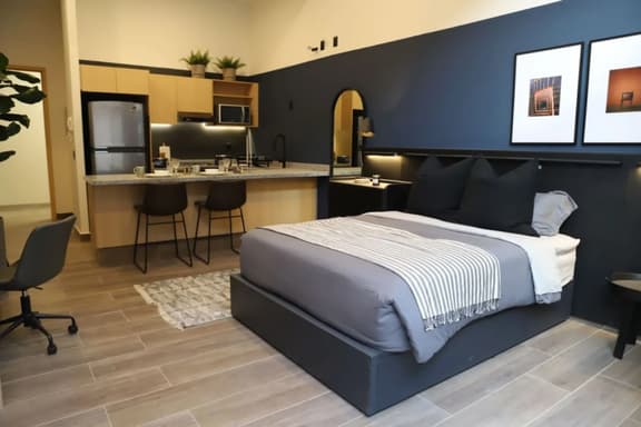 Espacio Elegante con Cama Nido, Patio y Rooftop